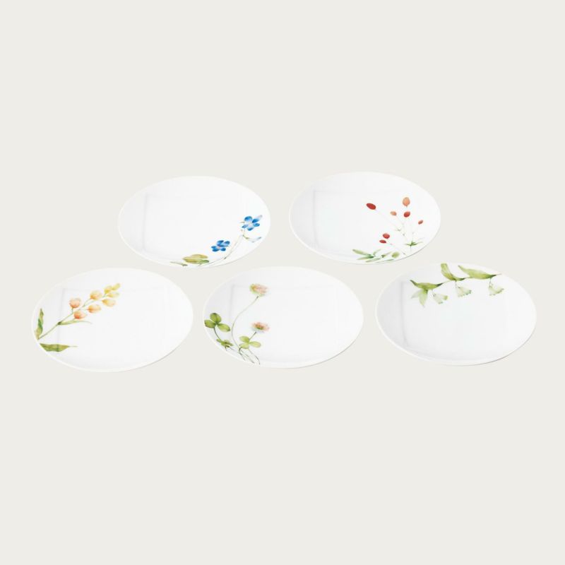 あづまの路 15.5cmプレートセット(5枚)(絵変り) | ノリタケ食器公式 