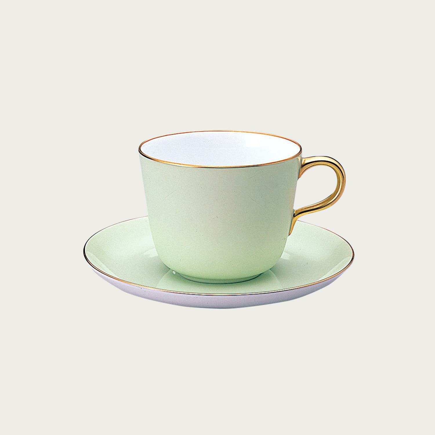 大倉陶園］色蒔き(グリーン) モーニング碗皿 | ノリタケ食器公式 