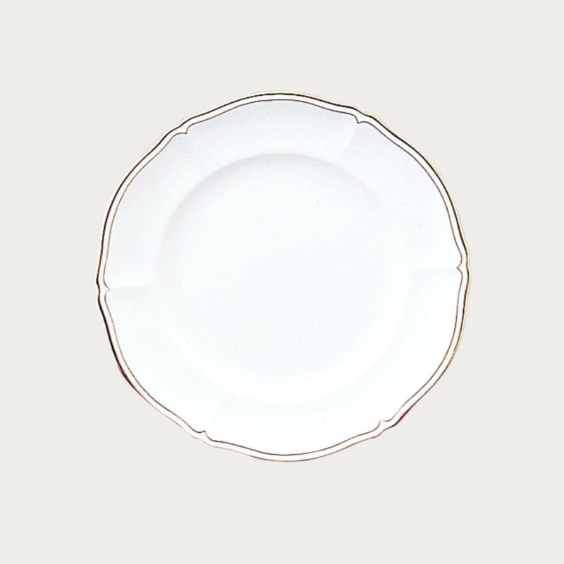 ［大倉陶園］ホワイトマスターピース 20cmデザート皿