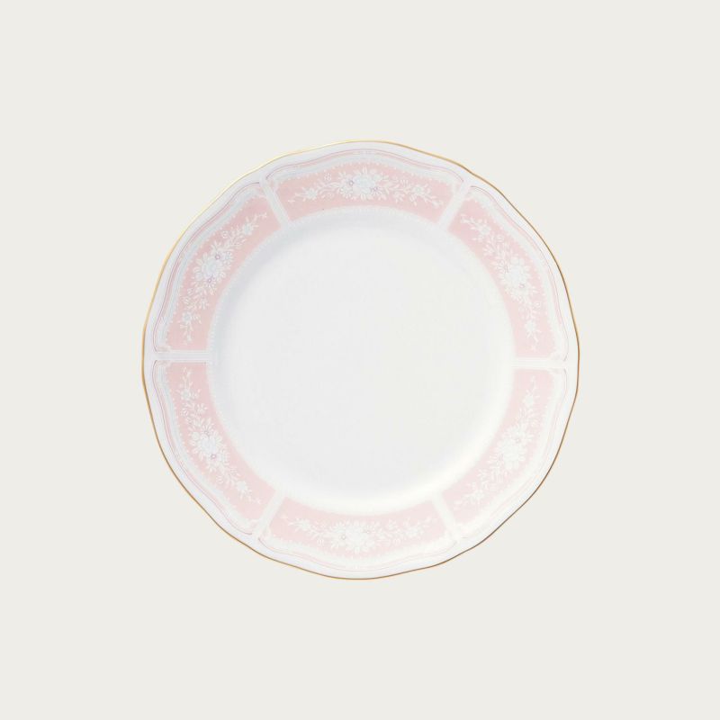 レースウッドゴールド ピンク 18cmプレート（ピンク） - ノリタケ食器