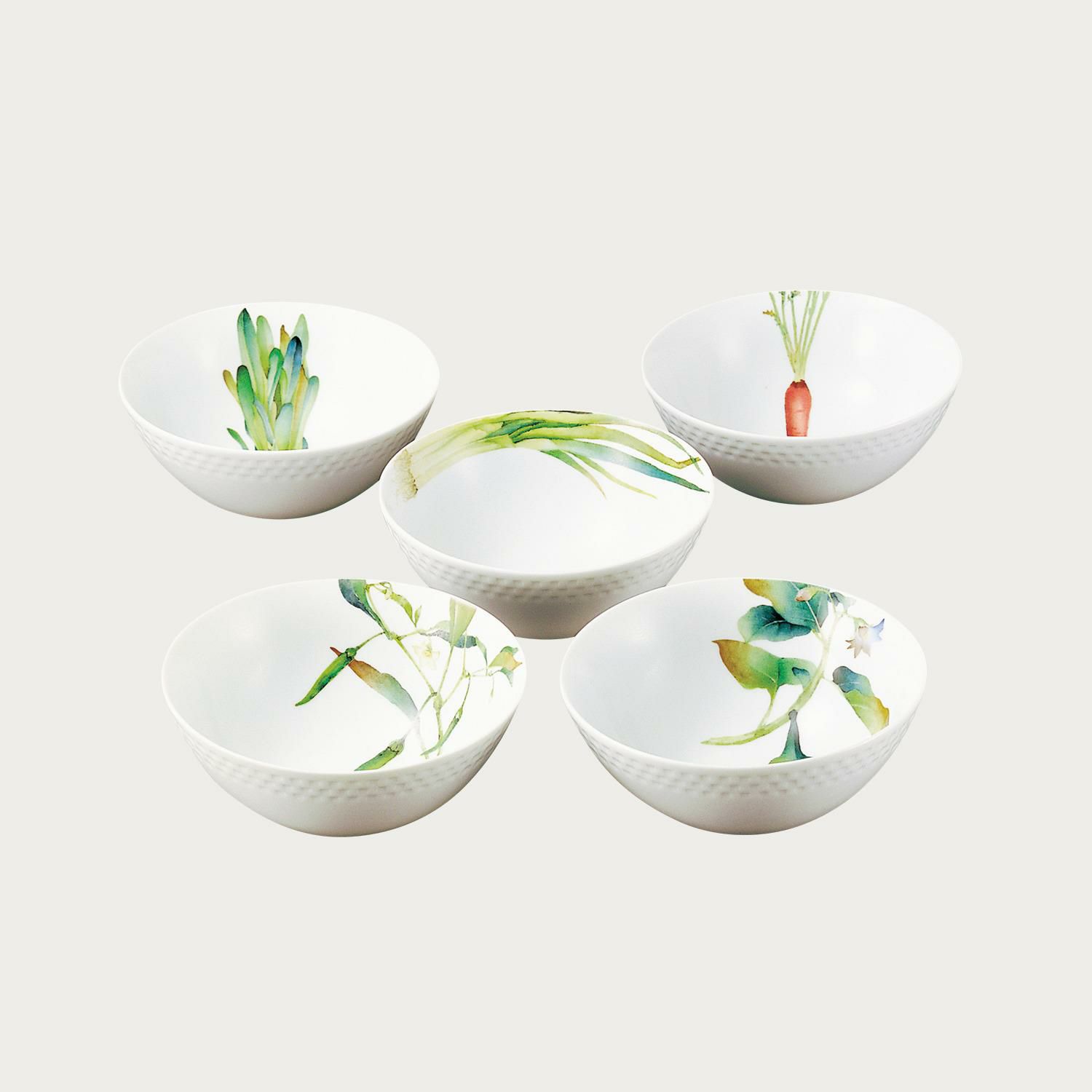 京香旬彩 14cmボウルセット(5個)(絵変り) | ノリタケ食器公式 