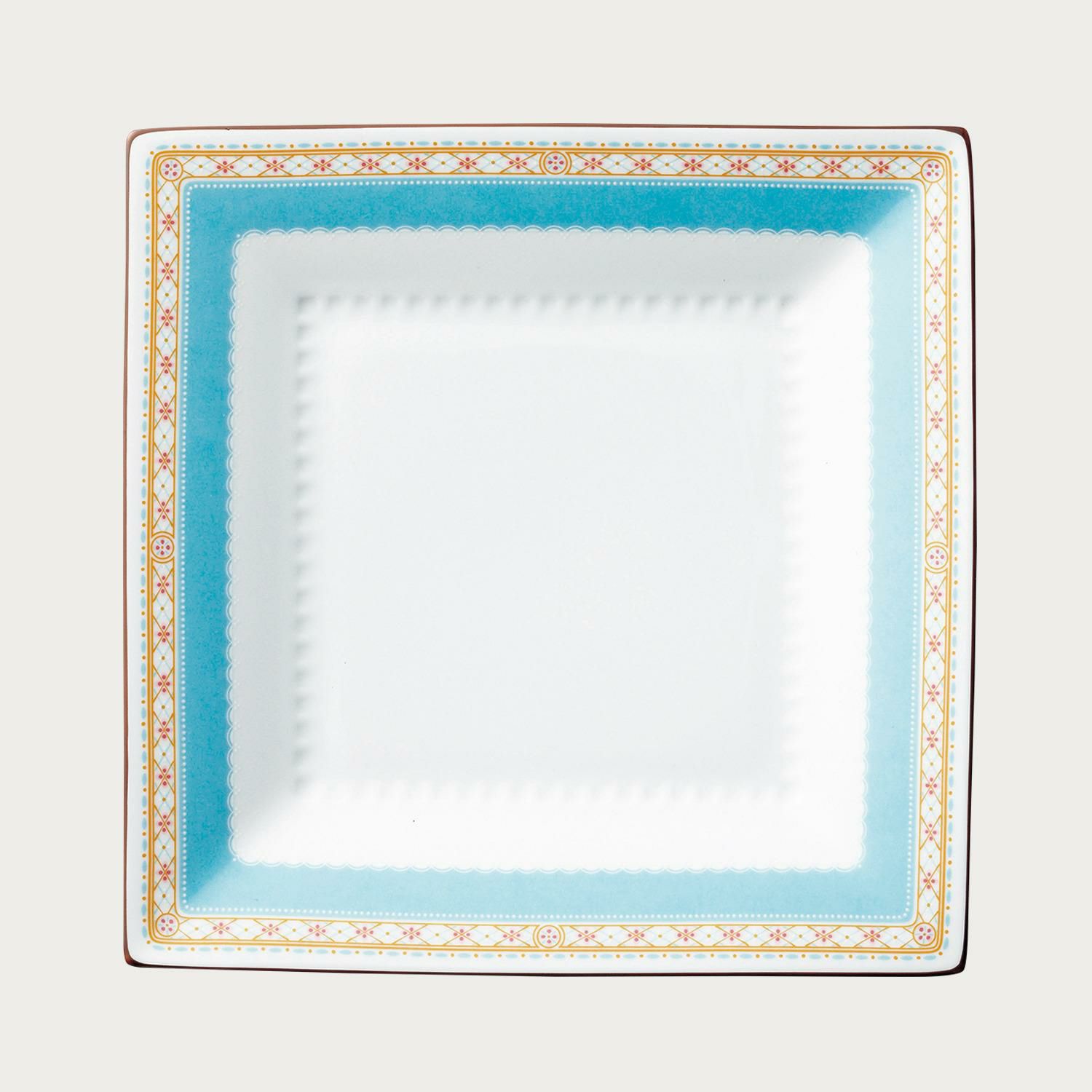 ハミングブルー 19cmスクエアプレートペア | ノリタケ食器公式  