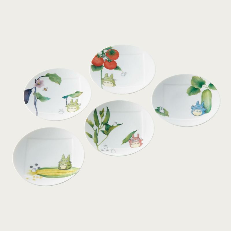 となりのトトロ 野菜シリーズ 15.5cmプレートセット(5枚)(絵変り