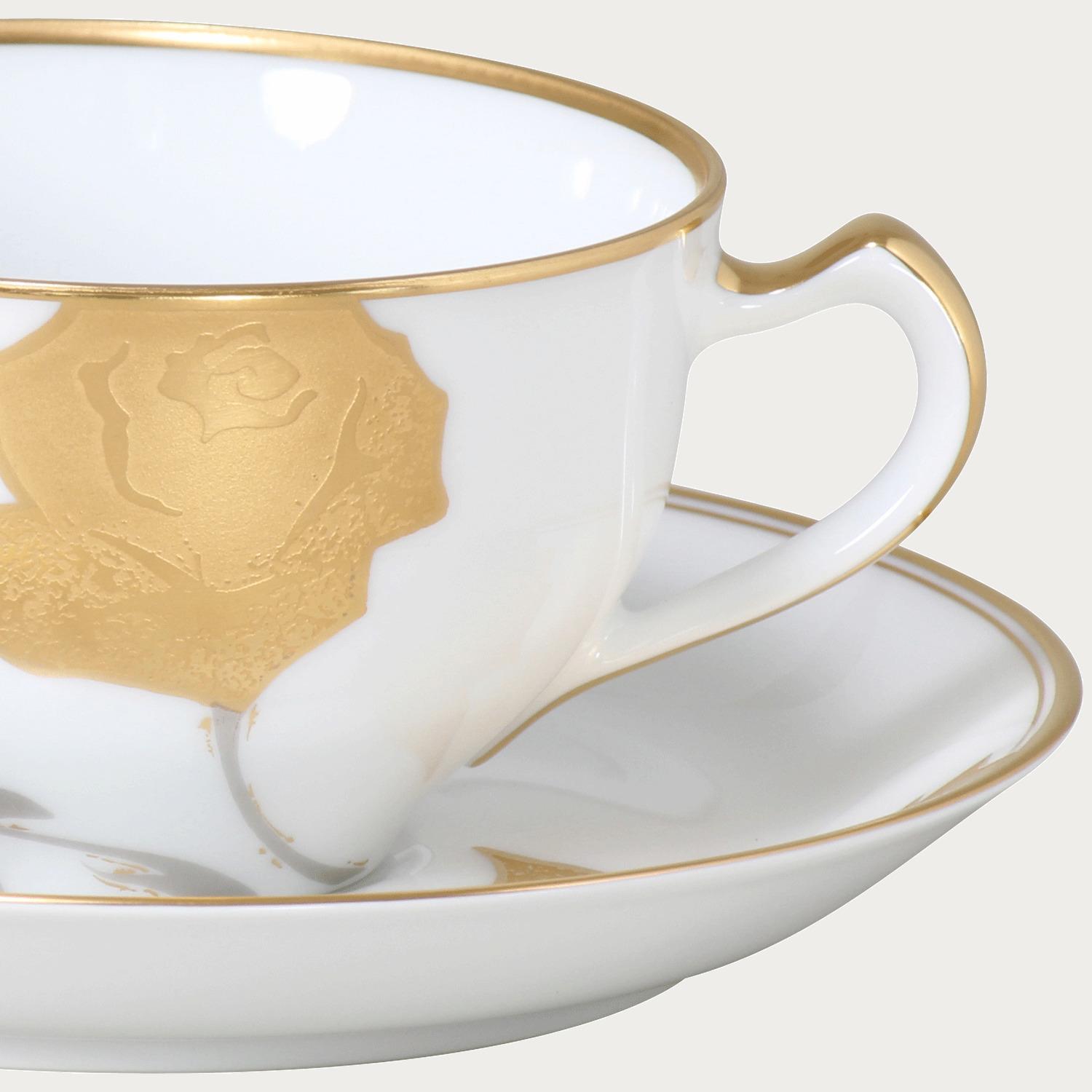 大倉陶園］金蝕バラ ティー・コーヒー碗皿 | ノリタケ食器公式