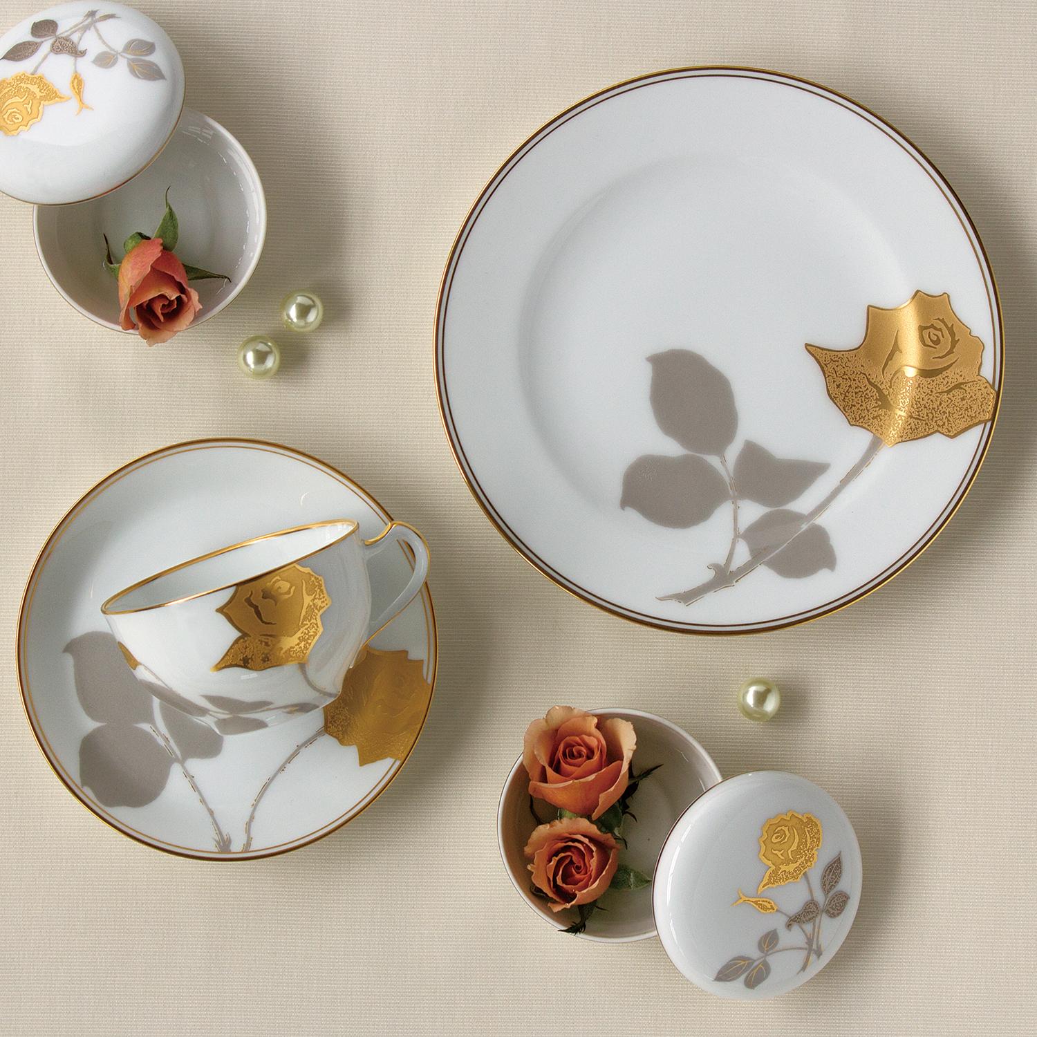 大倉陶園］金蝕バラ ティー・コーヒー碗皿 | ノリタケ食器公式