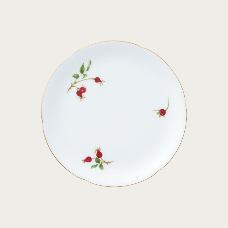 ［大倉陶園］バラの実 19cmケーキ皿 | ノリタケ食器公式オンラインショップ