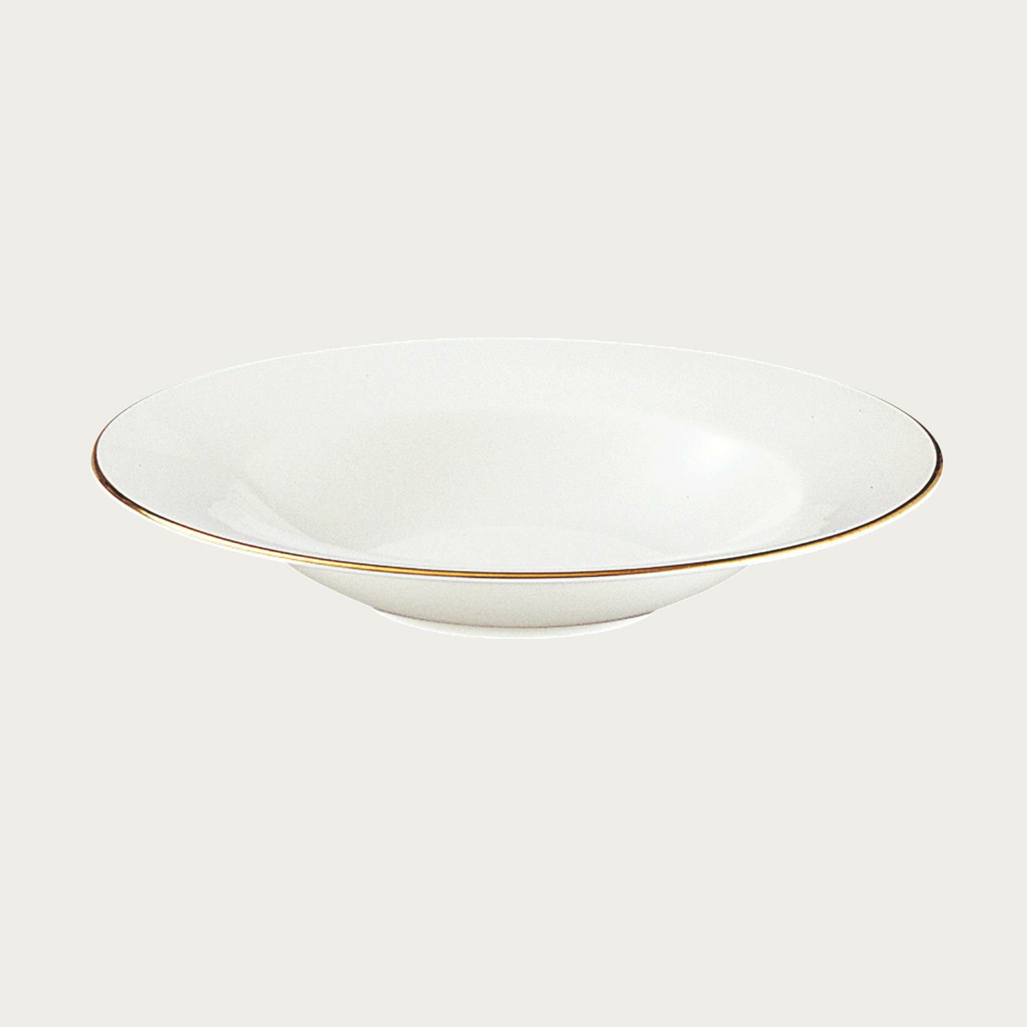 サンクエトワール・モデラートゴールドライン 21.5cmディーププレート 