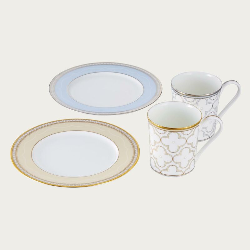 NORITAKE　トレフォリオ　GD\u0026PT  モーニングペアセット