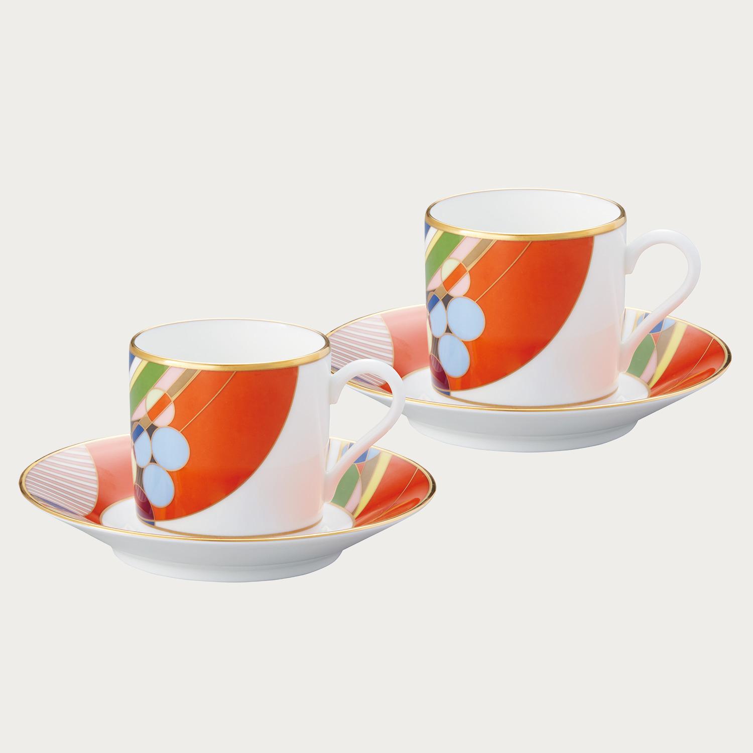 フランク・ロイド・ライト マーチバルーンズ コーヒーカップ&ソーサー 
