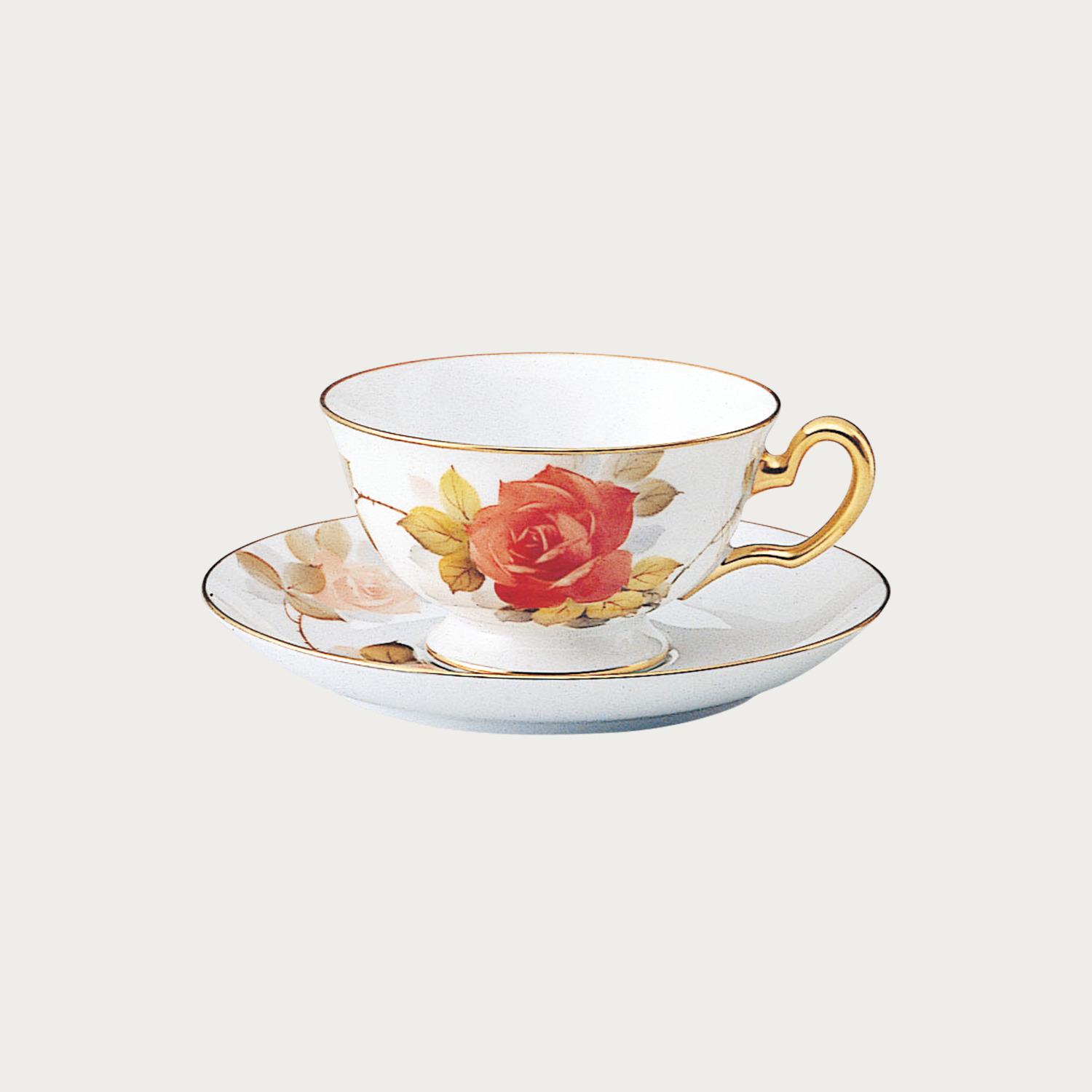 大倉陶園］クラシックローズ ティー・コーヒー碗皿 | ノリタケ食器公式 