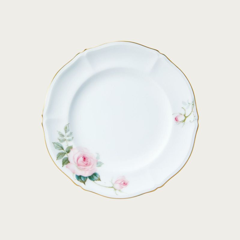 大倉陶園］フェアリーローズ (マチルダ) 20cmデザート皿 | ノリタケ 