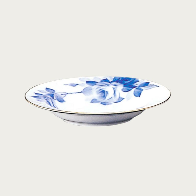 [大倉陶園]ブルーローズ(8011) 22cmスープ皿