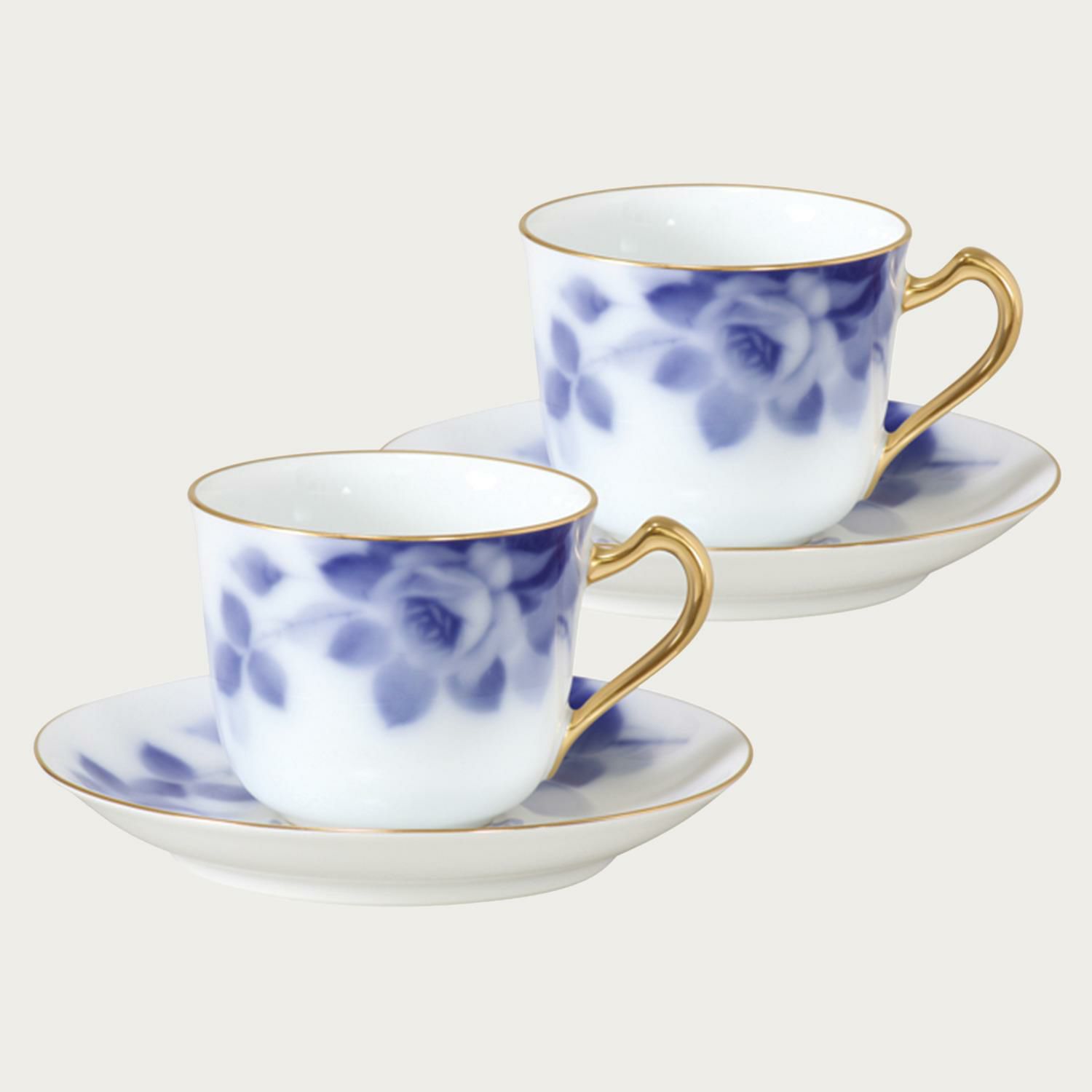 大倉陶園］ブルーローズ(8011) コーヒー碗皿ペア | ノリタケ食器公式  
