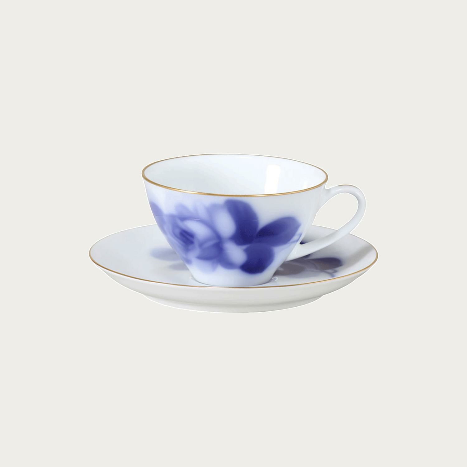 大倉陶園］ブルーローズ(8211) ティー・コーヒー碗皿 | ノリタケ食器 