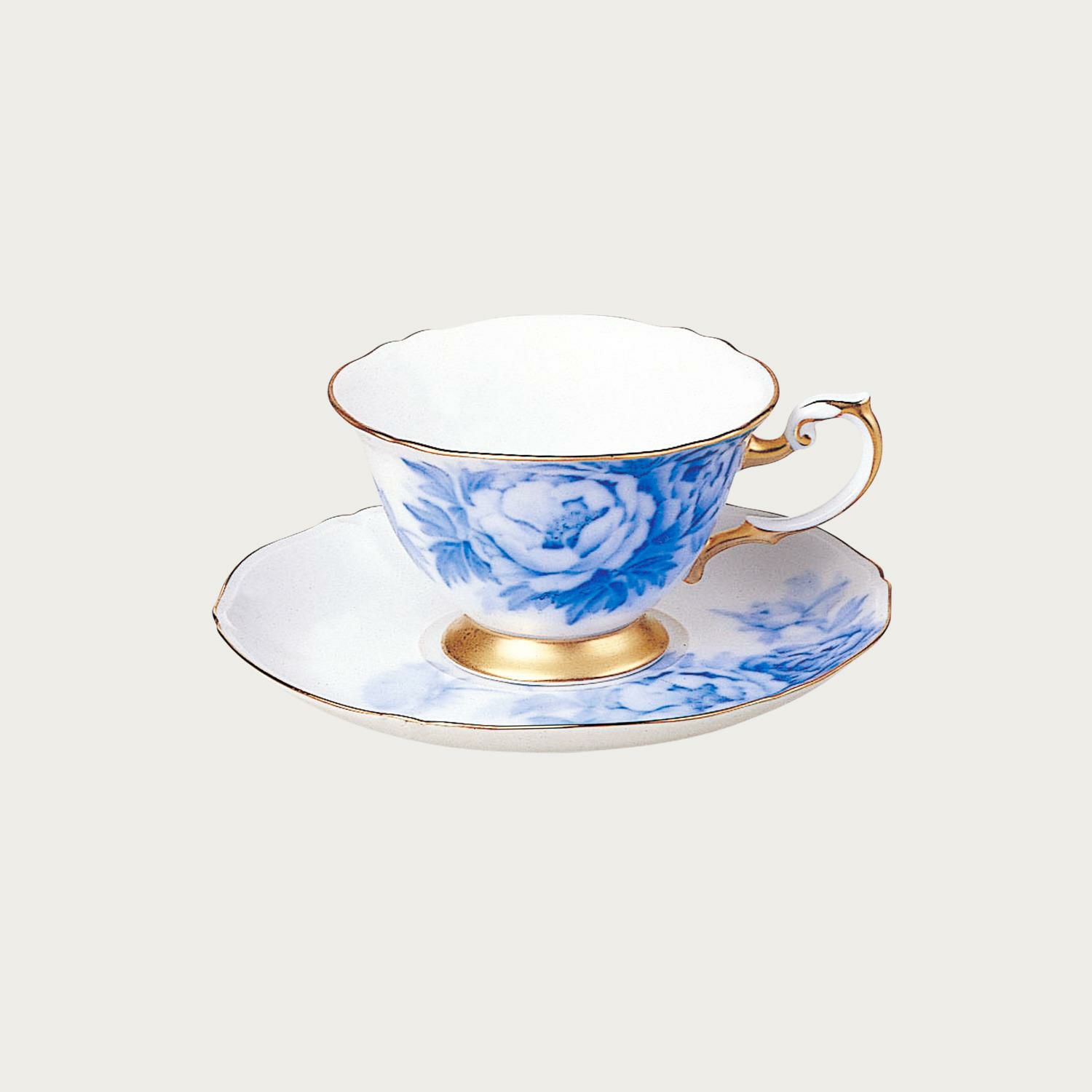 大倉陶園］岡染ぼたん ティー・コーヒー碗皿 | ノリタケ食器公式 