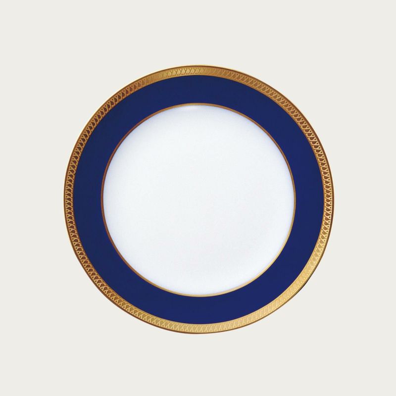 ［大倉陶園］瑠璃片葉金蝕 20cmデザート皿 | ノリタケ食器公式 