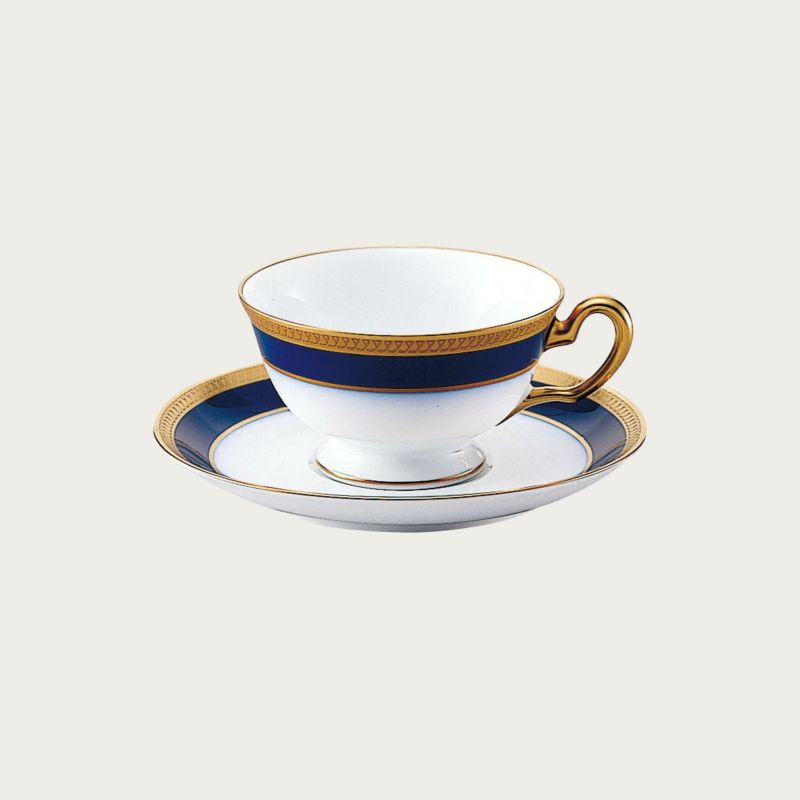 ［大倉陶園］瑠璃片葉金蝕 ティー・コーヒー碗皿 | ノリタケ食器 