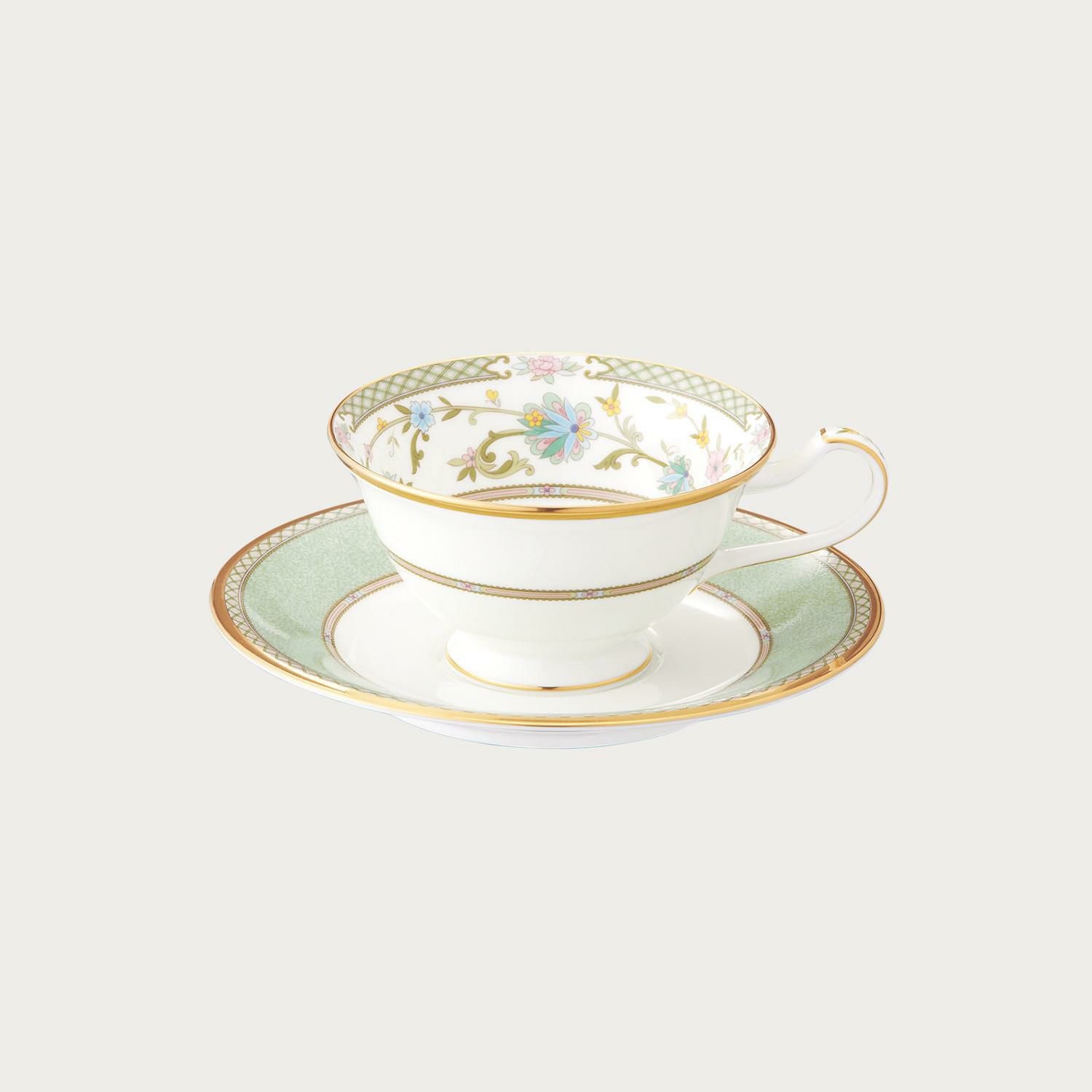 ヨシノ カップ&ソーサー(グリーン) | ノリタケ食器公式オンラインショップ
