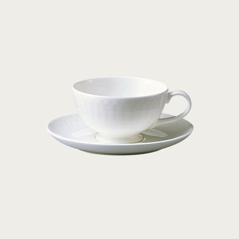 ホワイト ストライプ ティーカップ(カップのみ) | ノリタケ食器