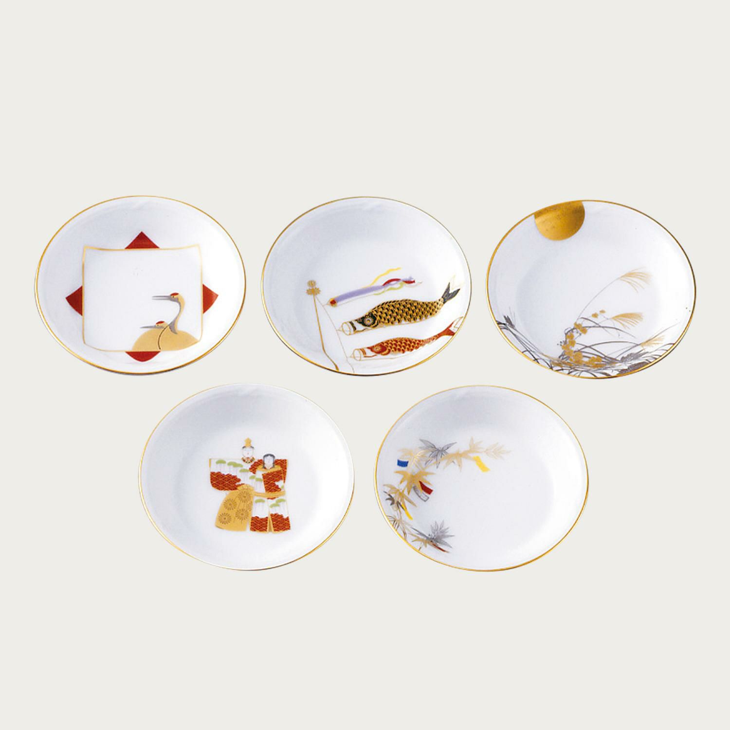 大倉陶園］五歳時記 小皿揃(5枚)(絵変り) | ノリタケ食器公式  