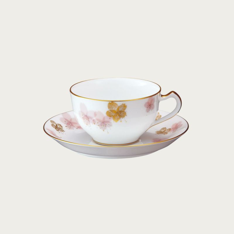 大倉陶園］桜シリーズ ティー・コーヒー碗皿 第3回「初御代桜」 ノリタケ食器公式オンラインショップ