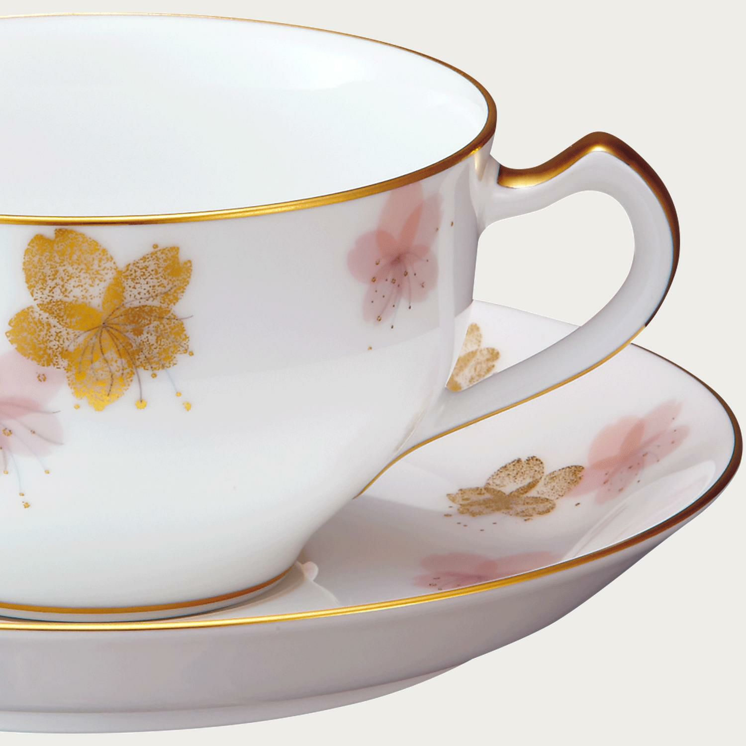 大倉陶園］桜シリーズ ティー・コーヒー碗皿 第3回「初御代桜