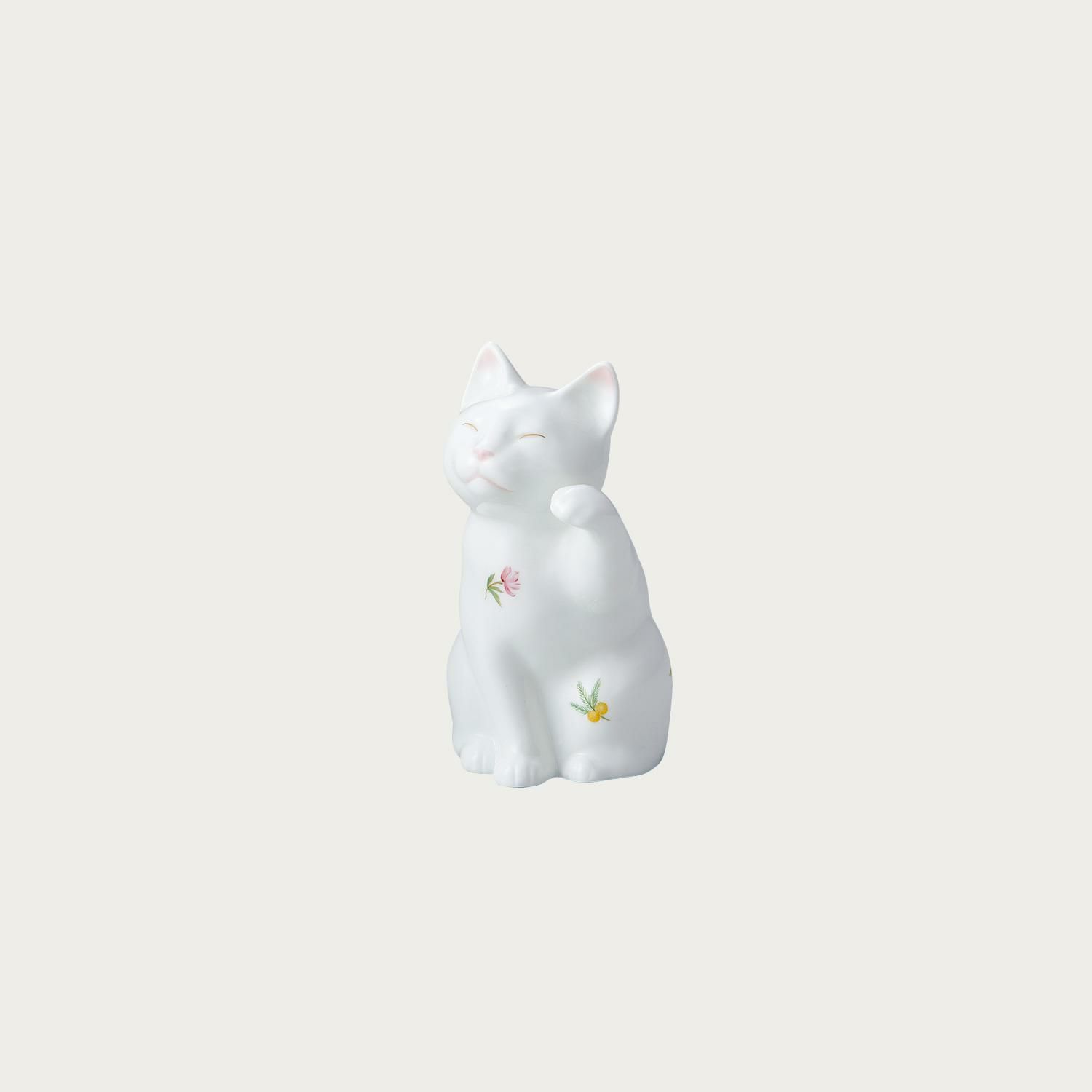 置物 招き猫(小) 右手(花柄) | ノリタケ食器公式オンラインショップ