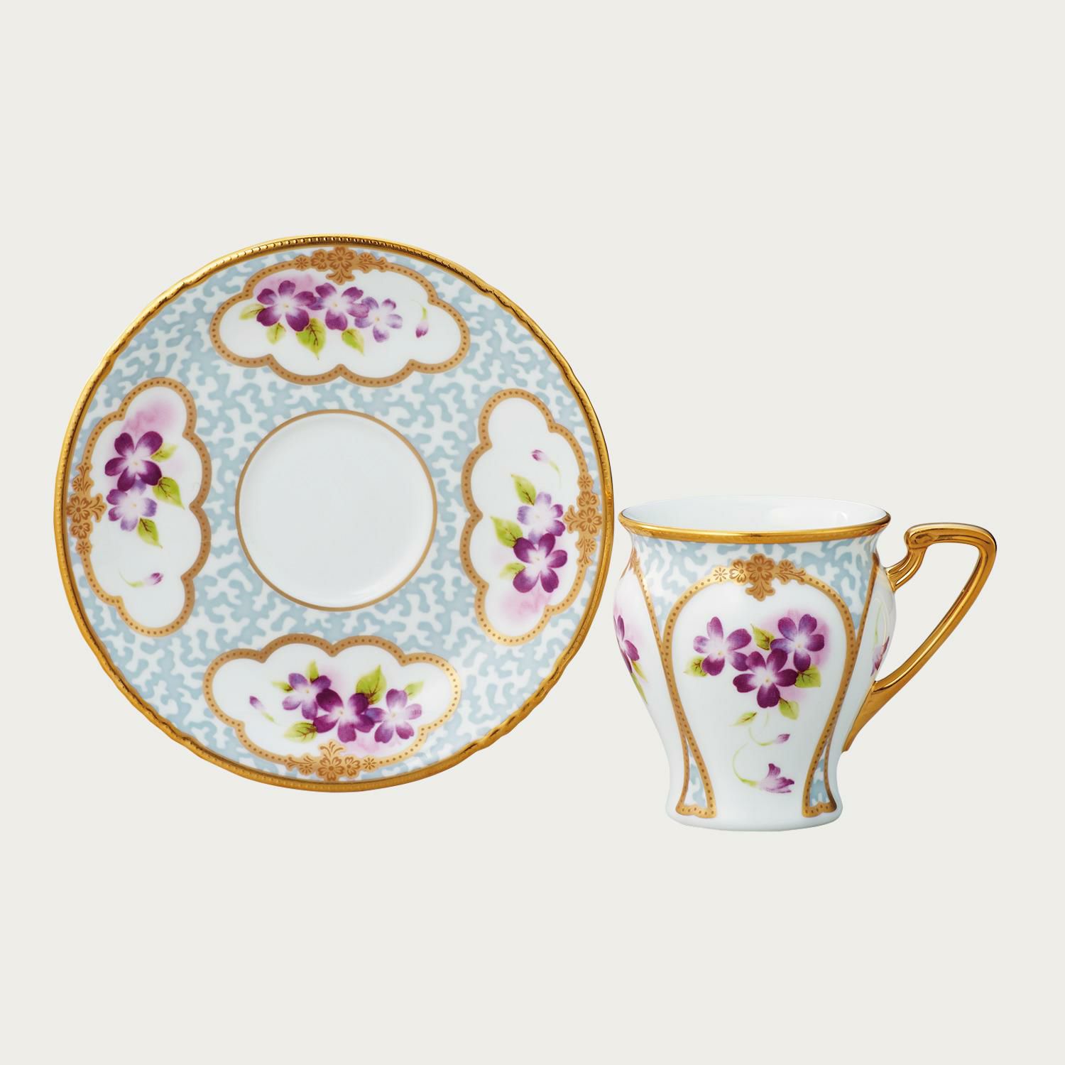 オールドノリタケ 金張薔薇絵 カップ 全的 ソーサー