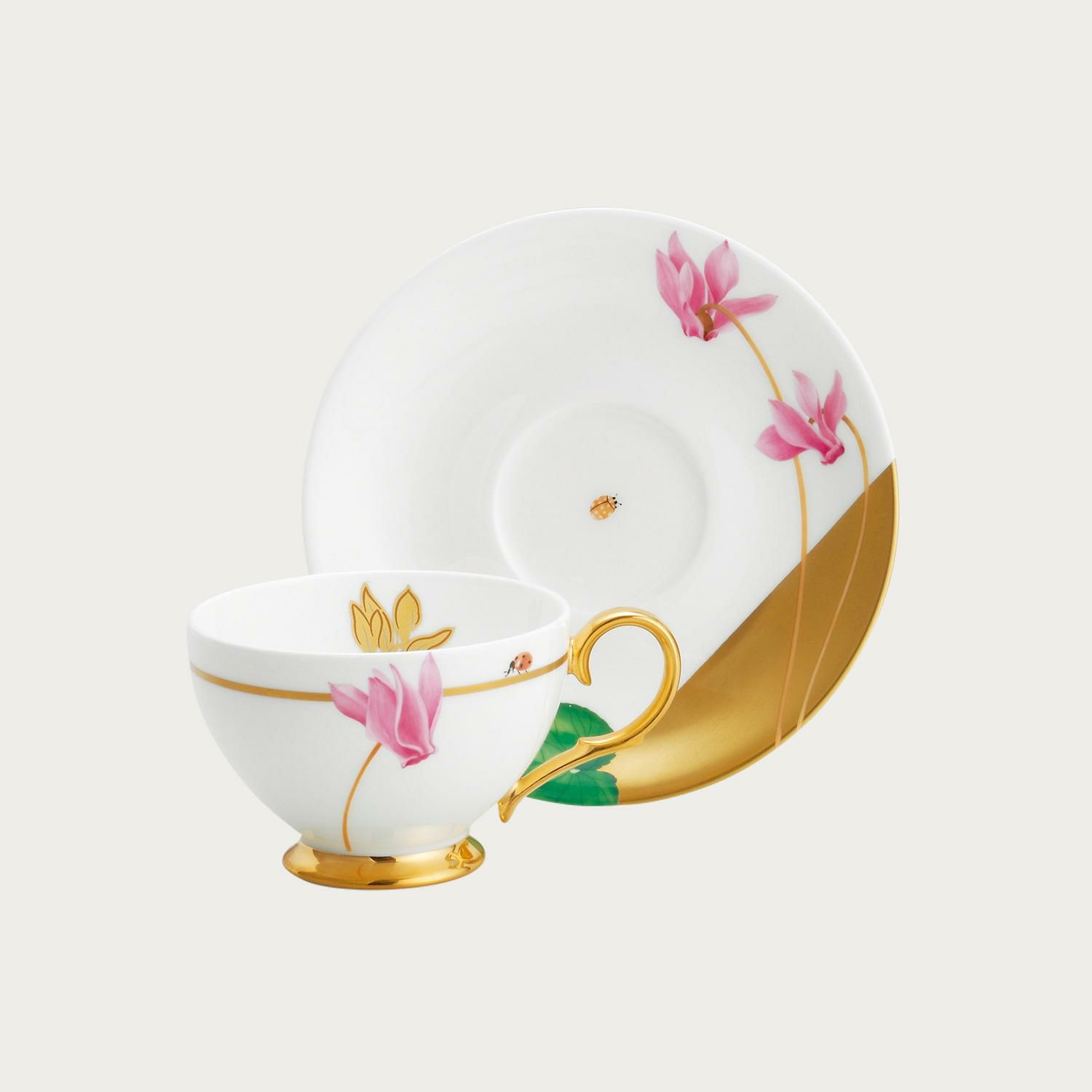 受注後3～5ヶ月でお届け】花金彩百合 カップ&ソーサー | ノリタケ食器  