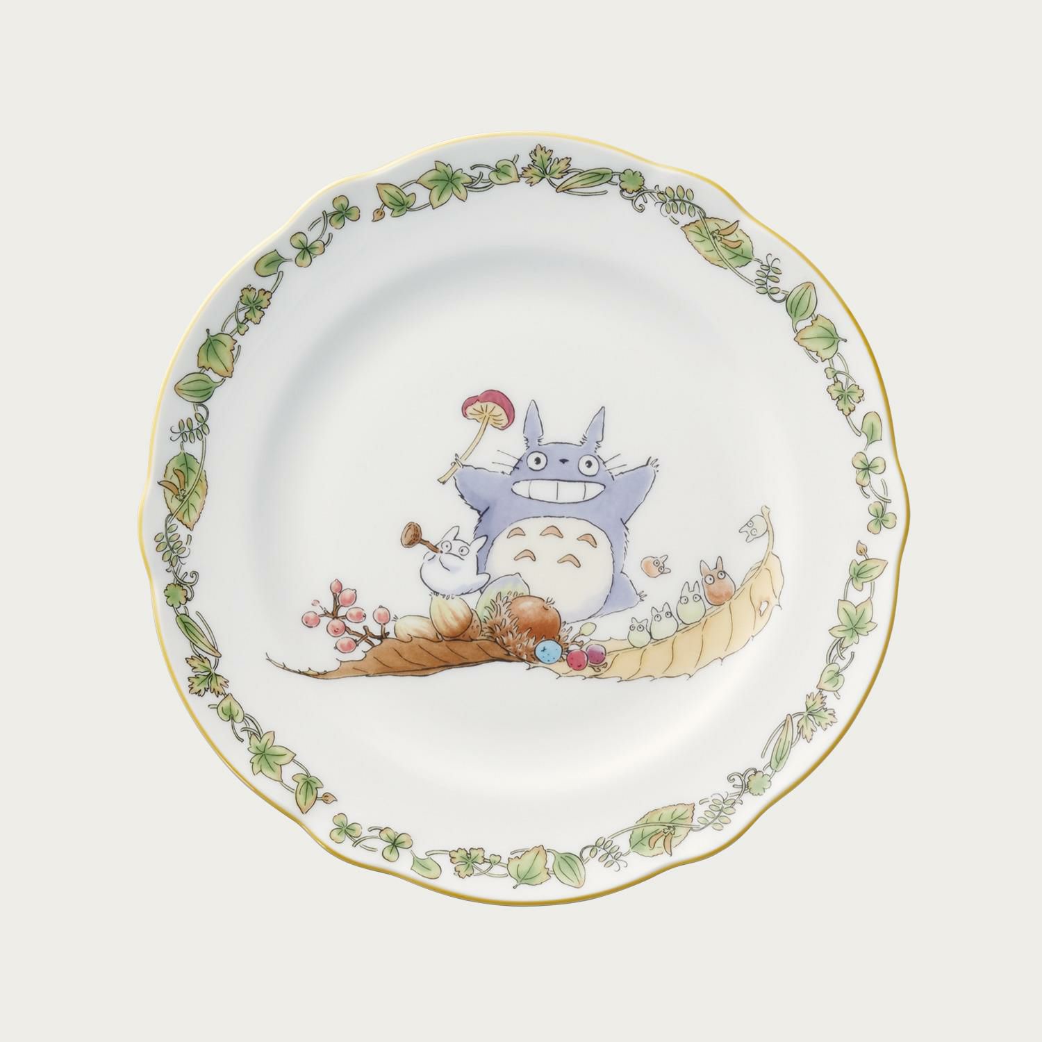 となりのトトロ 22cmプレート(キノコ) | ノリタケ食器公式オンライン  