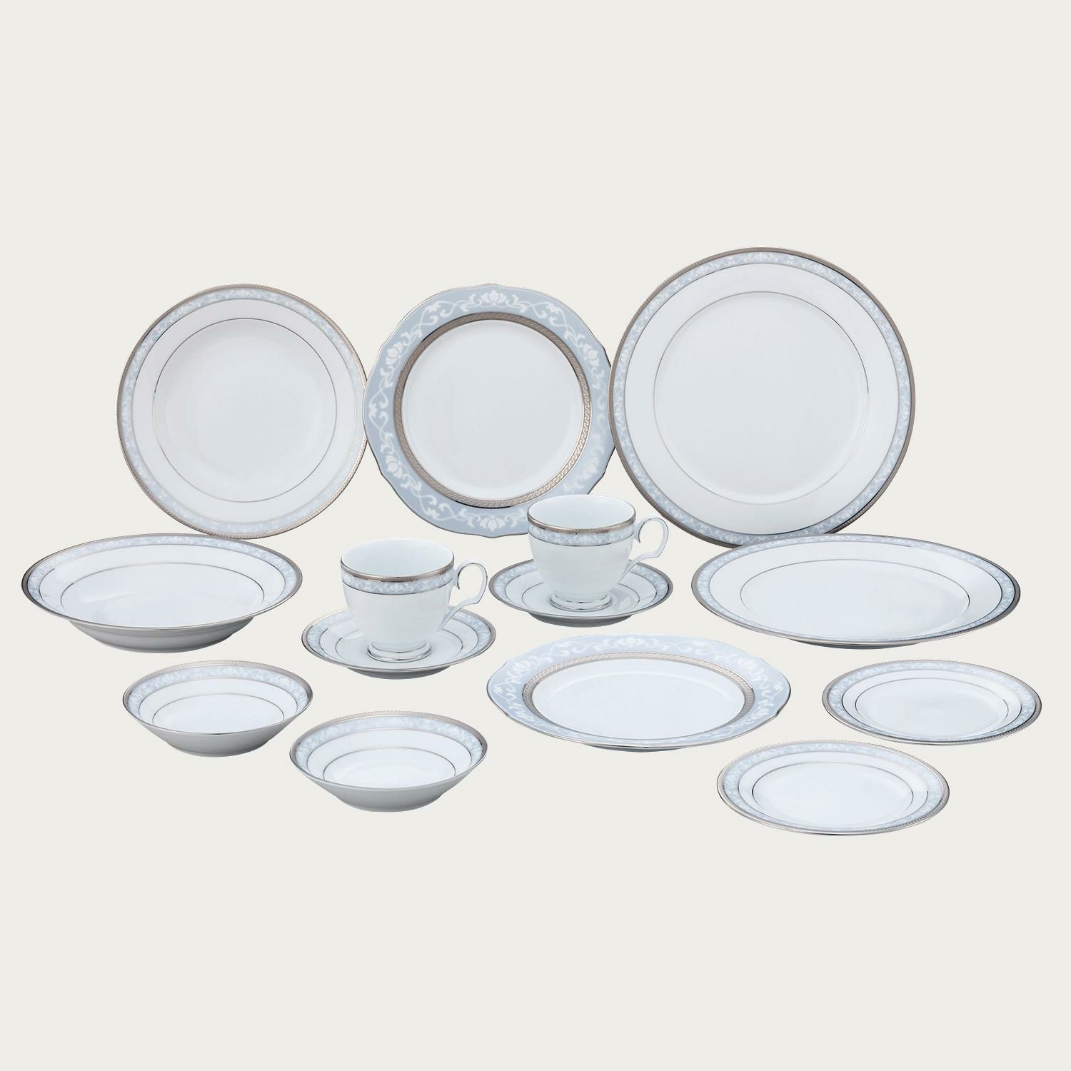 □特別価格□ハンプシャープラチナ 14pcディナーペア | ノリタケ食器 