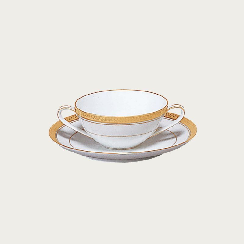 □特別価格□ゴールドリッヂ 18cmプレート/ブイヨンソーサー