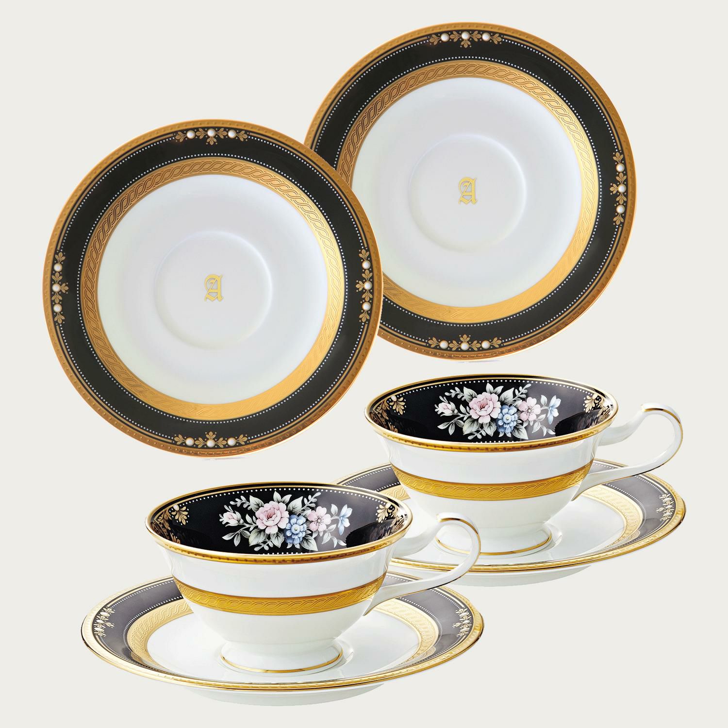 受注後 約1か月でお届け】イブニングマジェスティ カップ&ソーサーペア