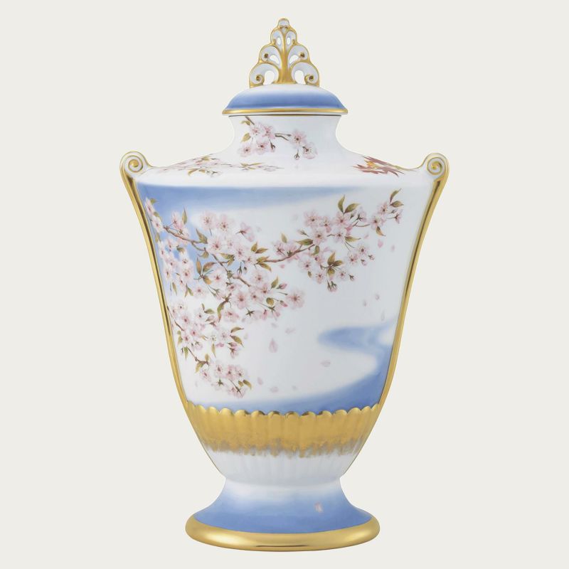 大倉陶園］100周年記念 春秋 蓋付大型扁壺 | ノリタケ食器公式