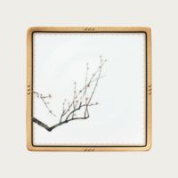 受注生産】四季彩舞曲 20.5cm スクエアプレート (梅) | ノリタケ食器