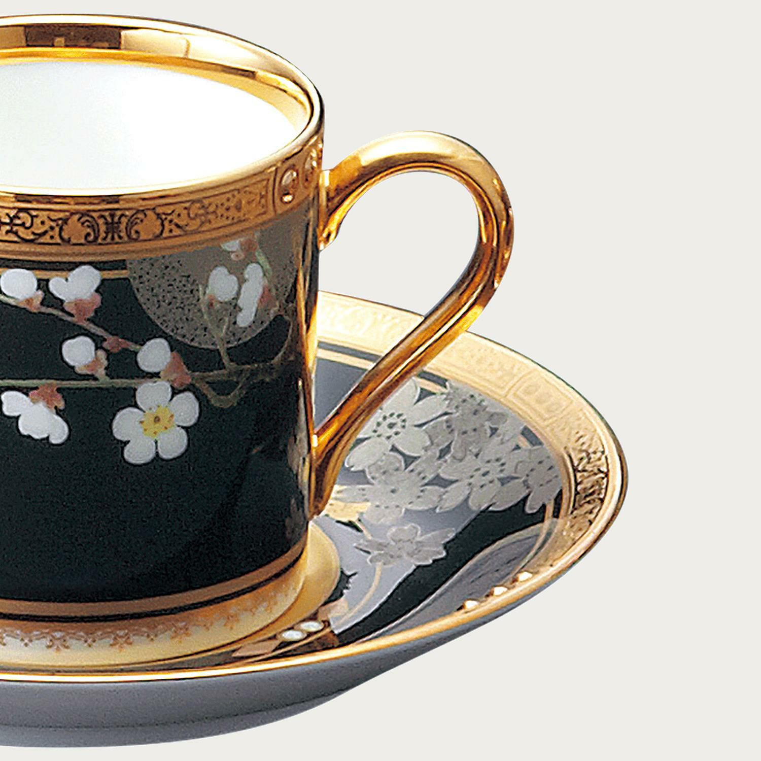 受注生産】四季彩舞曲 デミタス碗皿 (梅) | ノリタケ食器公式