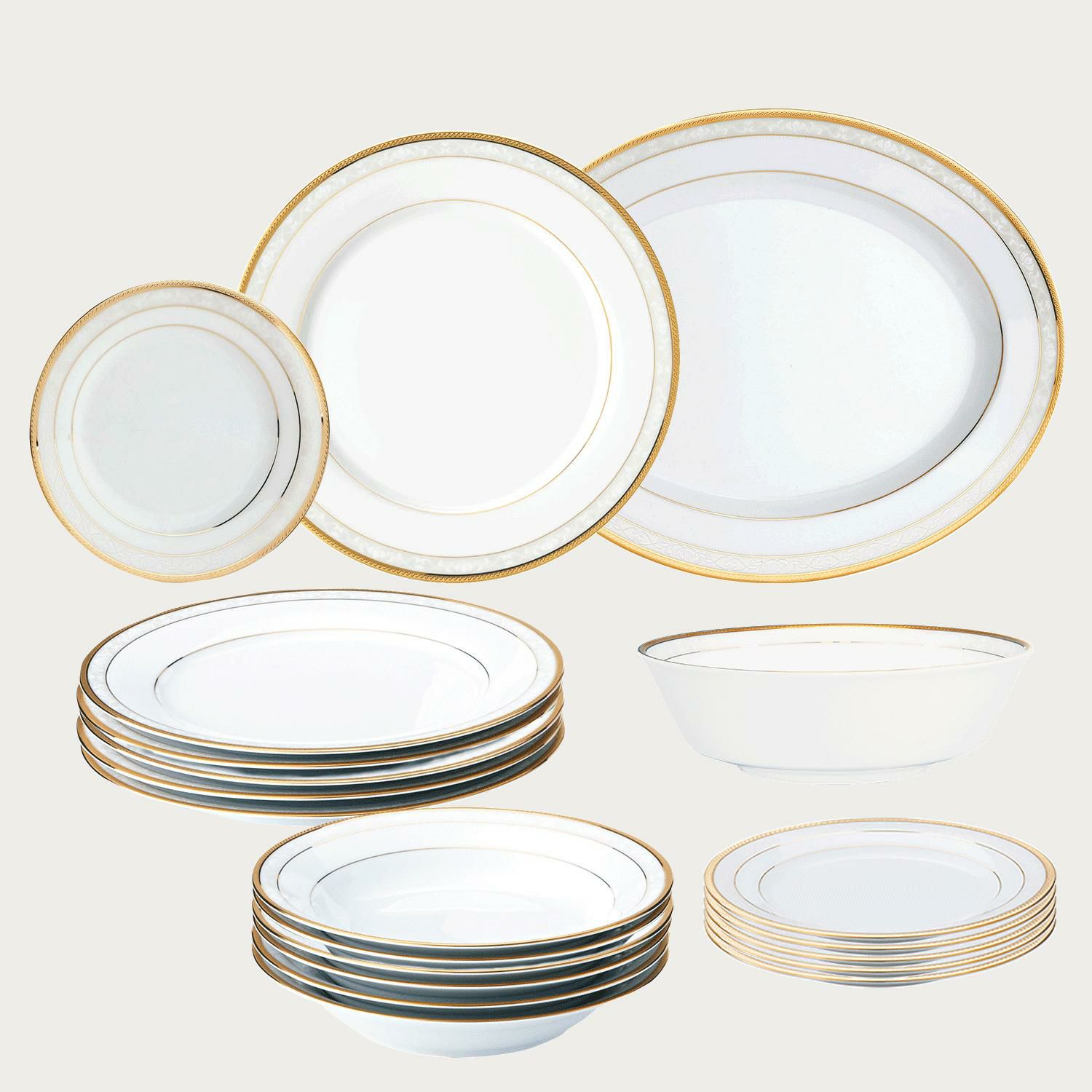 ハンプシャーゴールド 20pcセット | ノリタケ食器公式オンラインショップ 