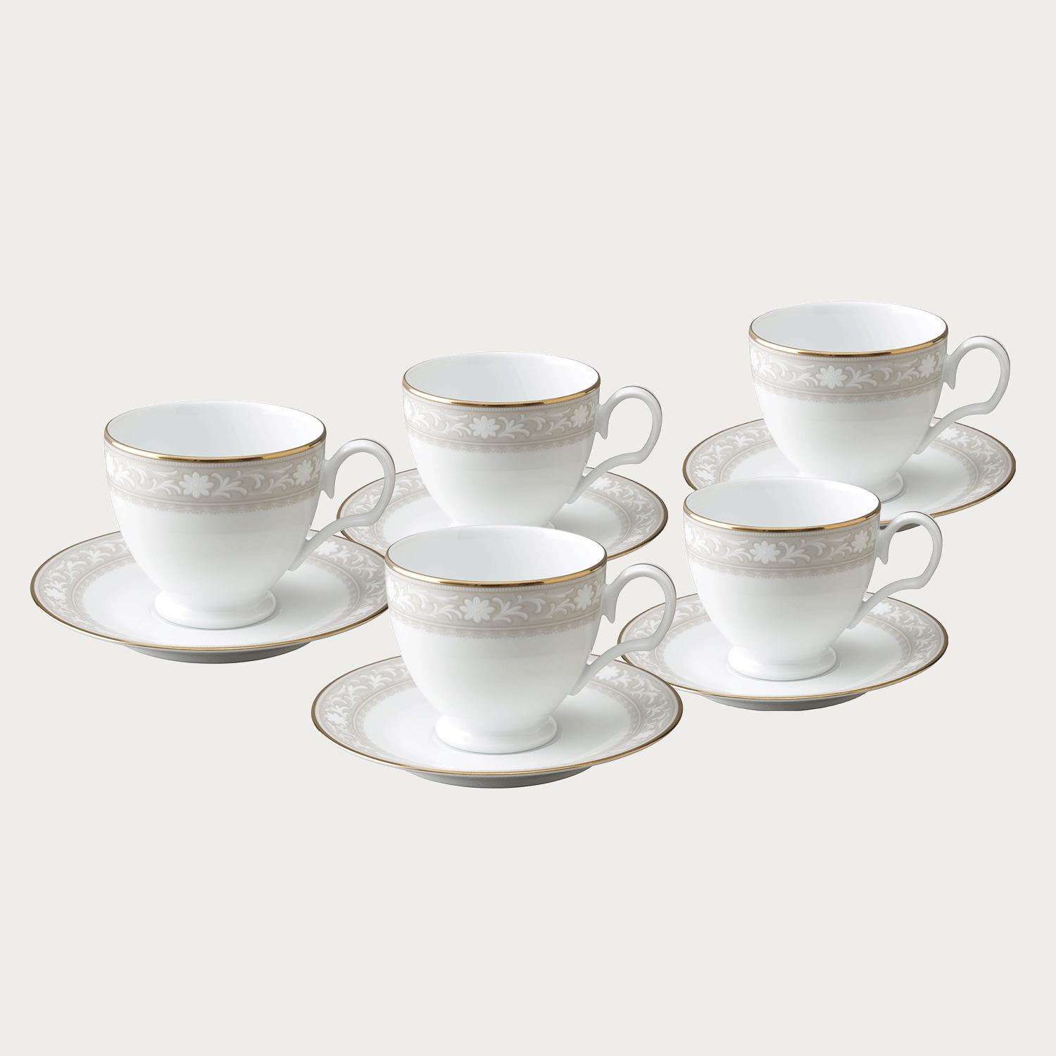 □特別価格□デイジーベル カップ&ソーサーセット(ピンク)(5客)【在庫  