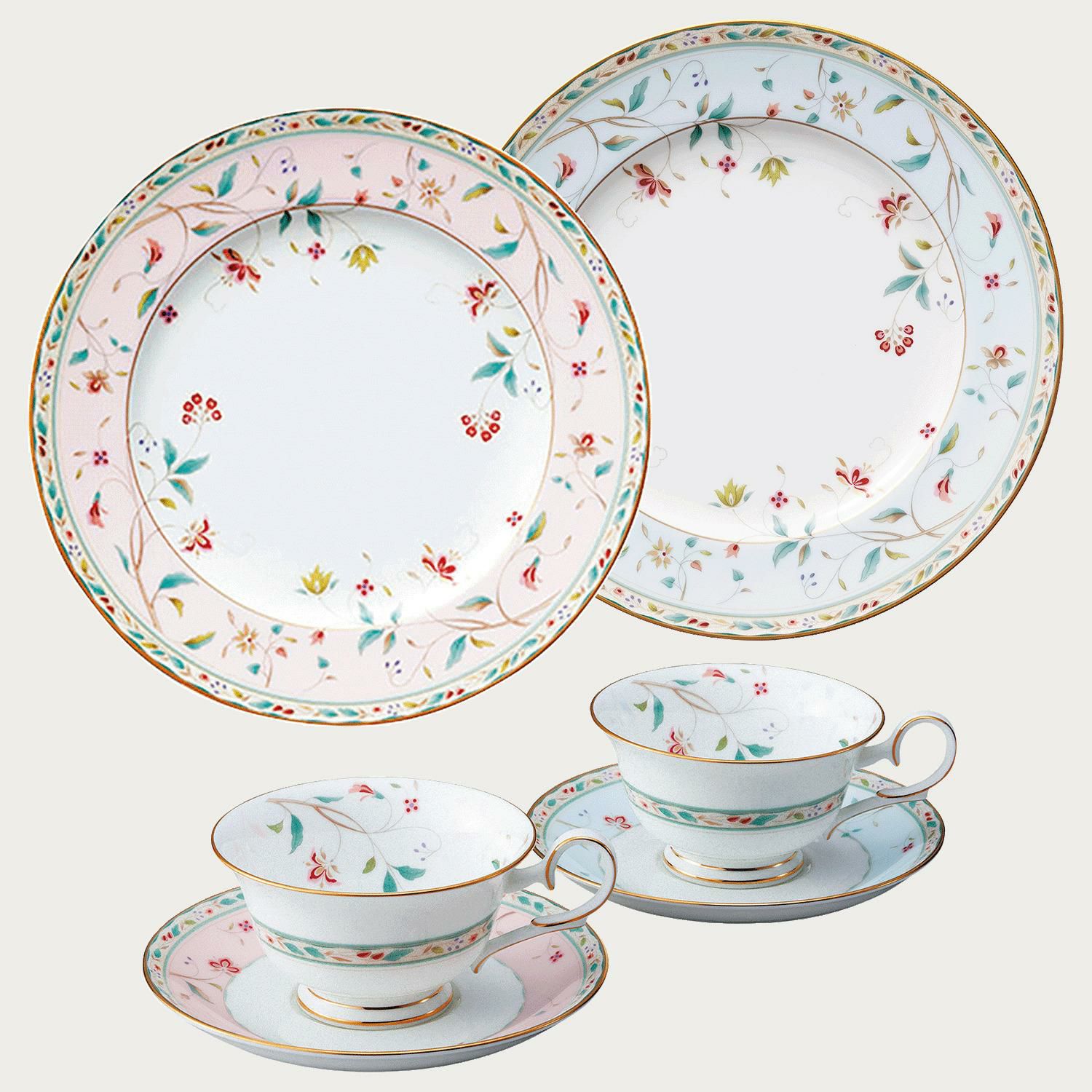 新生活キャンペーン2026］□特別価格□花更紗 ティータイムペア(色変り